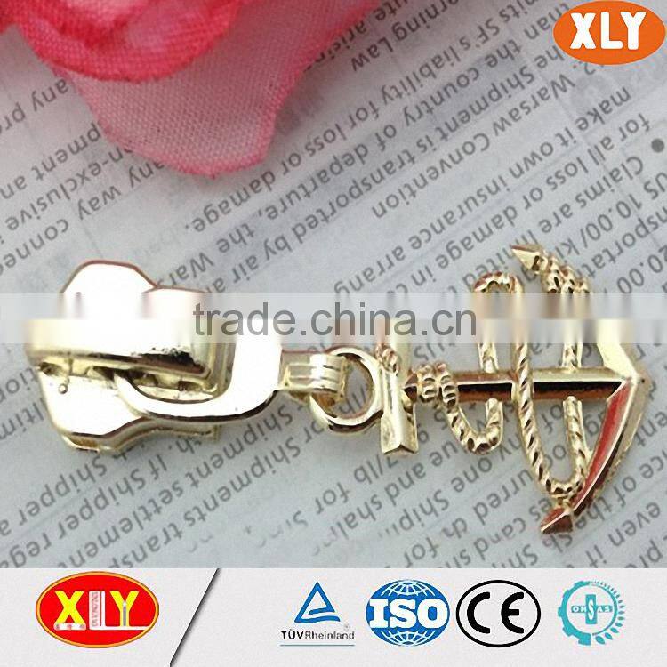 high quality wholesale black rubber puller yg metal zipper slider