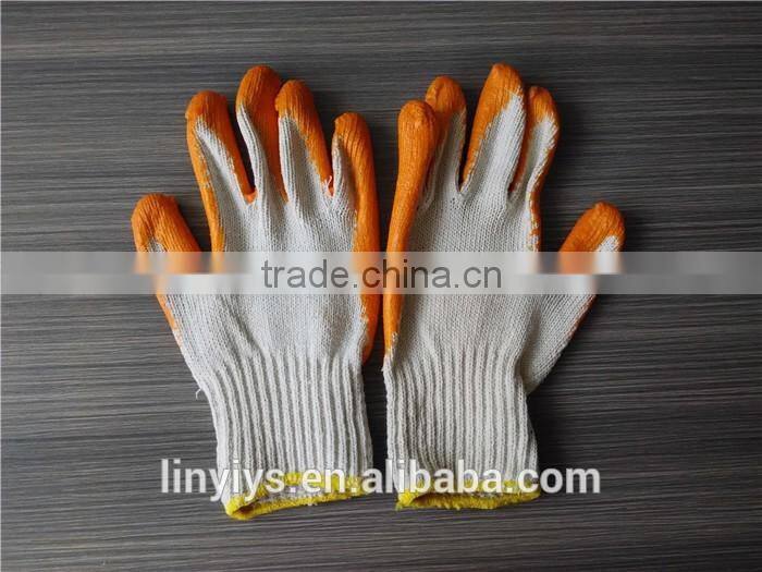 Heavy duty Latex/Rubber Coated Cotton Knitted Working Glove
