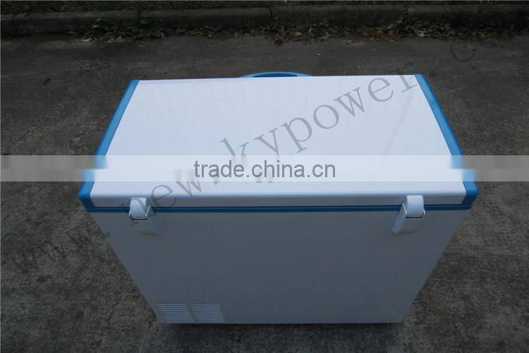 318L customized island freezer solar freezer 12v dc freezer compressor