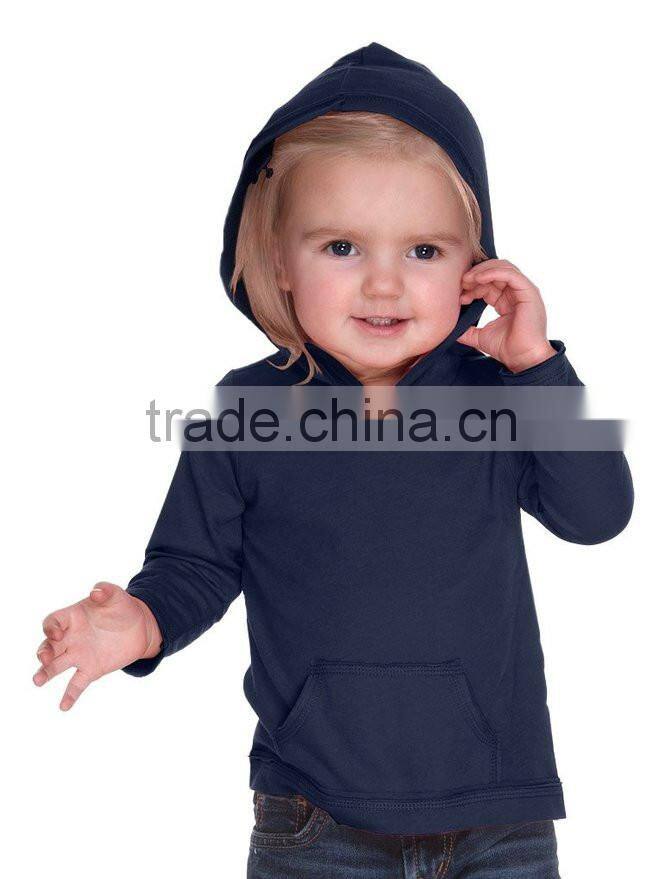 LuoQi OEM Fancy Design Baby hoodie/100% Cotton Long Sleeve Pullover/Custom Wholesale Children Plain Hoodies For Kids