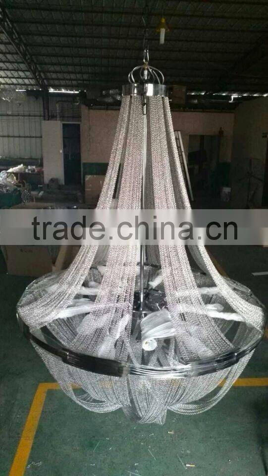 High class unique project Modern Restaurant Lobby Decorative Suspension Chandelier Light