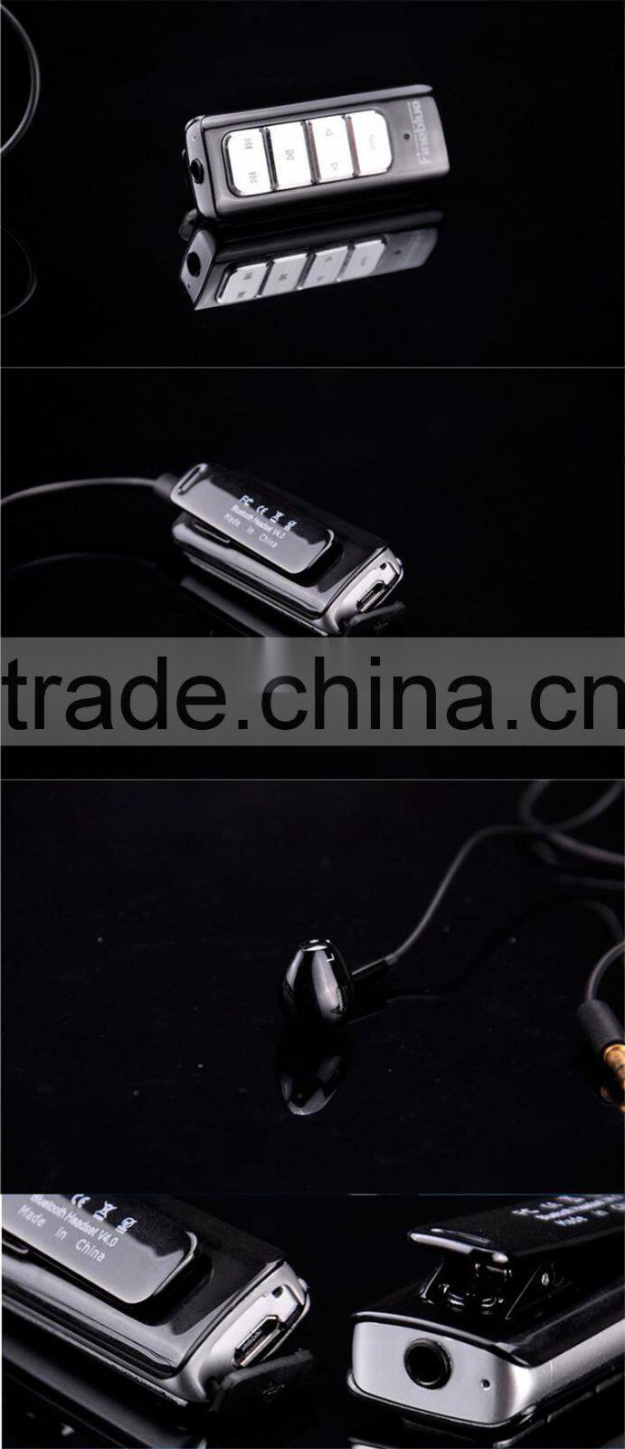 New Arrival Fineblue I5S Bluetooth V4.0 Earphone Lavalier Music Voice Stereo Binaural Headset For All SmartPhone