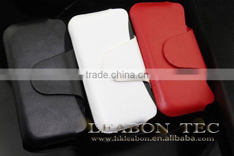 Window Smart view leather flip cover case for iphone 4 phone case