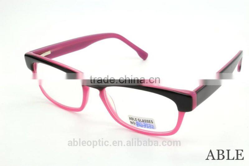 HOTSELLING milky color fashion students acetate hand made spectacles optical frames eyewear eyeglasses
