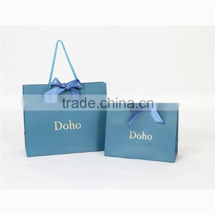 Decoration handmade disposable shopping paper bag with handle