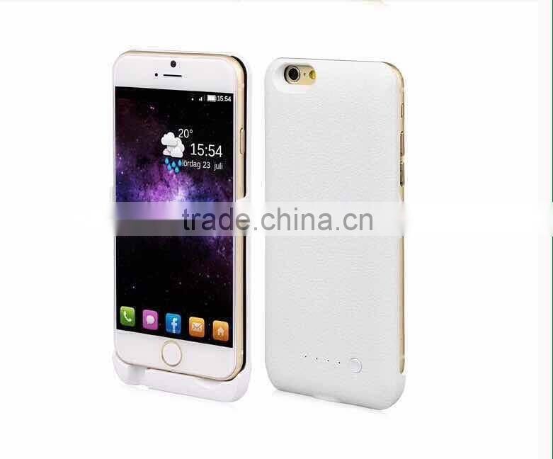 New model external battery case for i phone 6, factory outlet price battery pack with custom logo printing, wireless power bank
