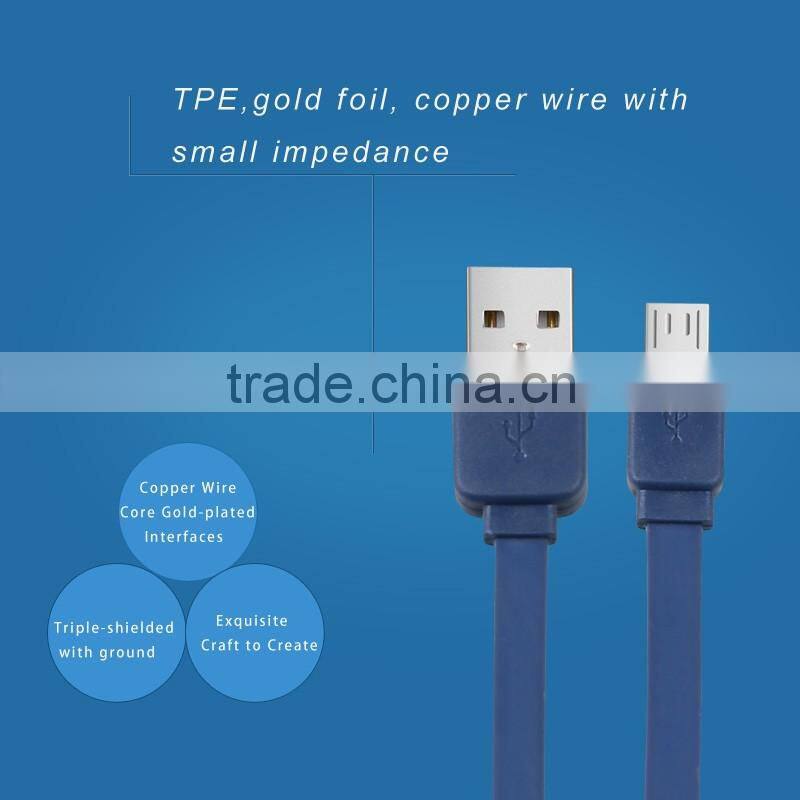 2016 New Developed Charger Cable Flat Date Cable Phone Accessory