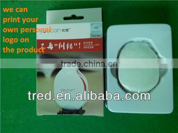 Recoil automatic earphone headphone cable winder made in China