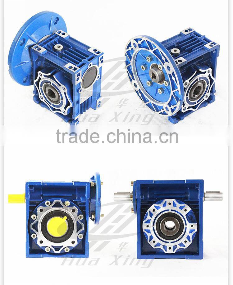 Die Cast Aluminum Alloy cast iron NMRV 025-150 Worm Speed reducer ,Gearbox Matched With Motor with output flange for Industry