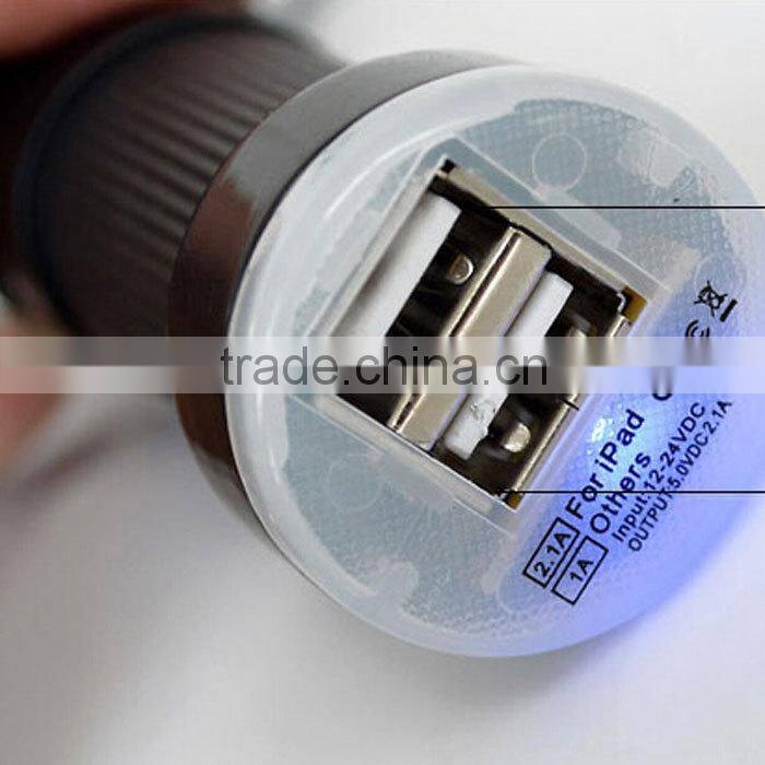 2015 new patented products mini dual usb car charger DC5V3.1A output charger for smartphone