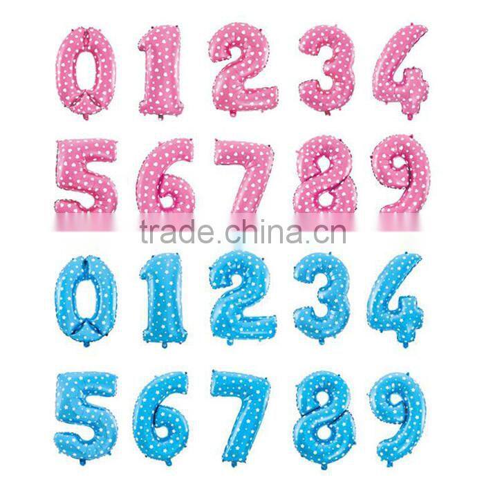 40inch Silver Aluminium Foil Number Balloon for Birthday Party Decoration Balloon