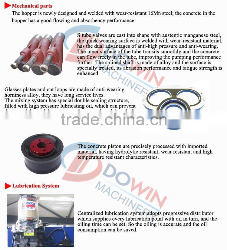 Diesel Forced Concrete Mixer Trailer Pump for Sale