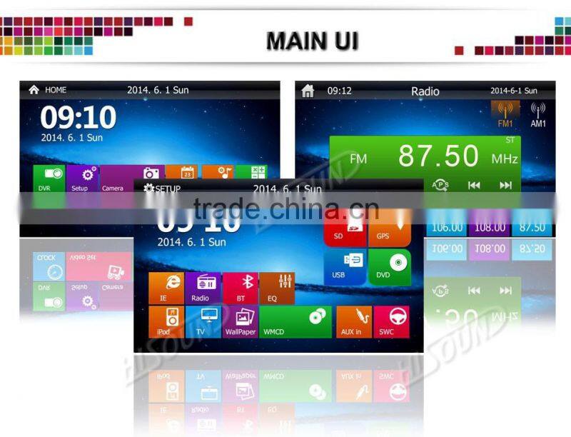 Car Multimedia System FM AM RDS 2 din car audio