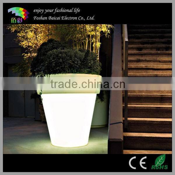 European classical LED decoration garden pot / Waterproof Outdoor LED flower pot/led illuminated flower vase