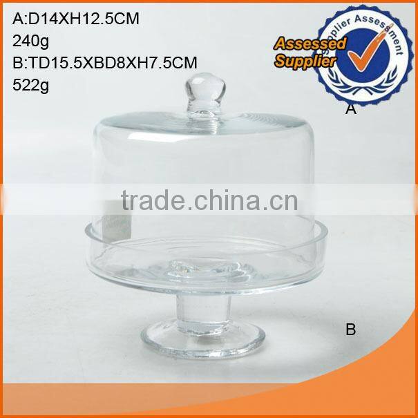 Nice glass dome with plate base