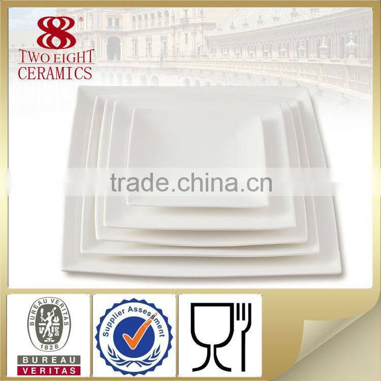 OEM arab serving platter , custom made bone china plate and dish