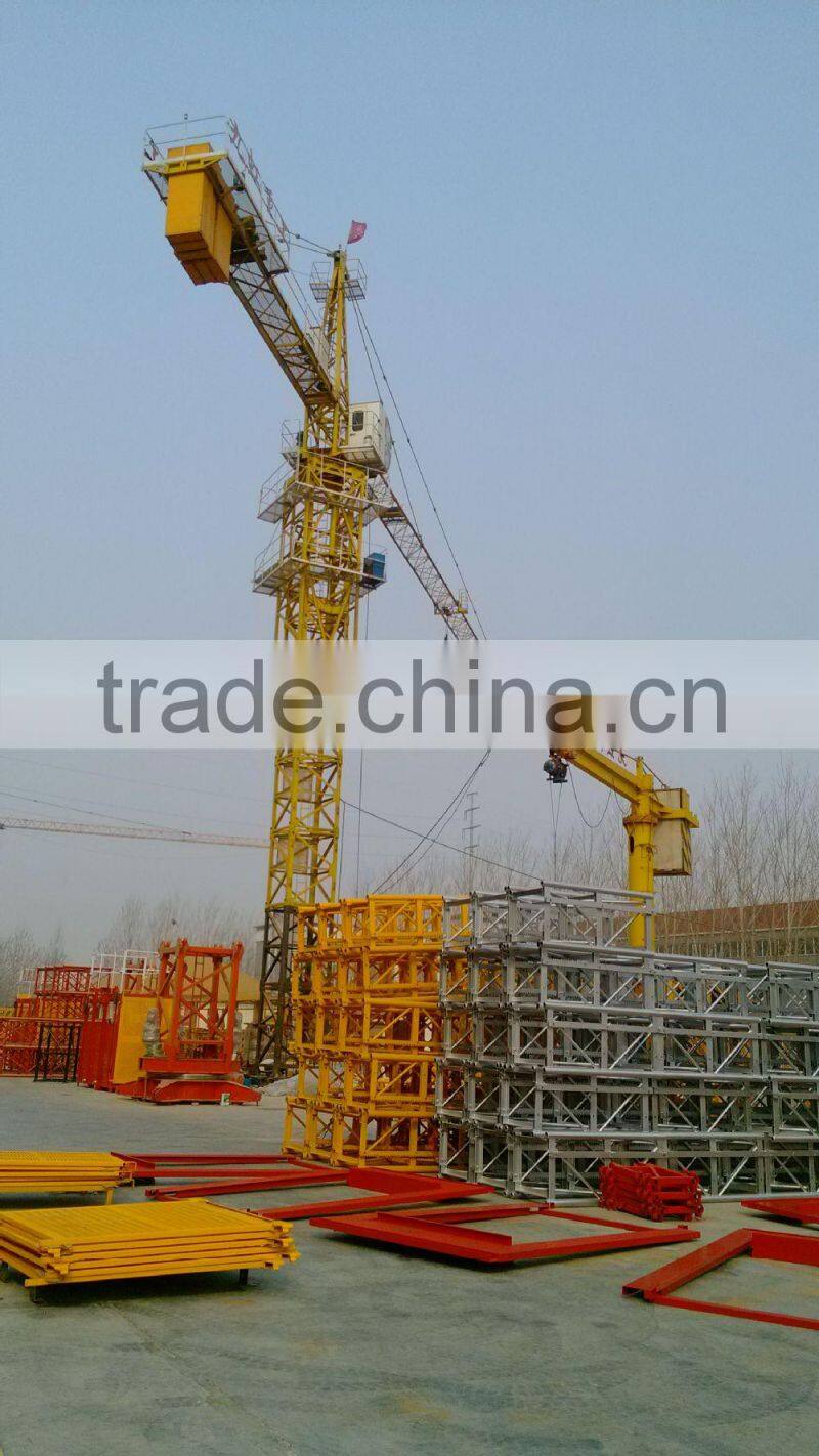 New TC5013 dismantle tower crane, 5t tower crane