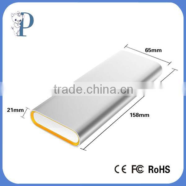 fashion power bank 15000mah mobile rechargeable battery