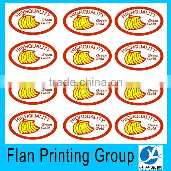 design your own sticker for the fresh fruits