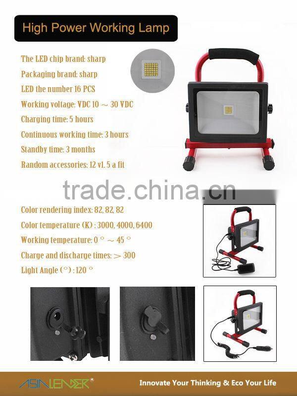 Outside Super Bright Rotating LED Flood Light with Stand