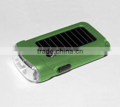 LED Solar Flashlight with Opener
