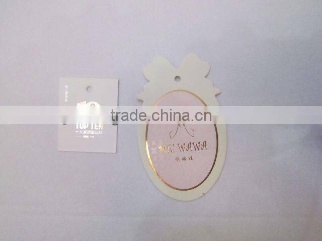 Custom clothing tags / hang tag / garment hangtag