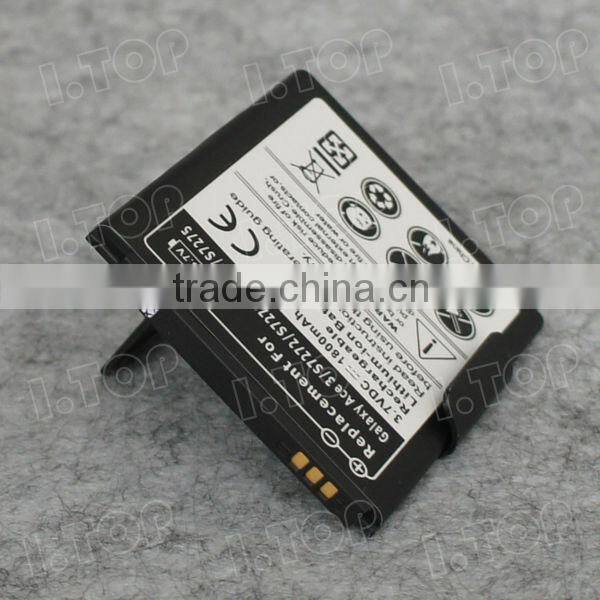 3.7V 1800mAh Battery for Samsung Galaxy ACE 3 S7272, made in china