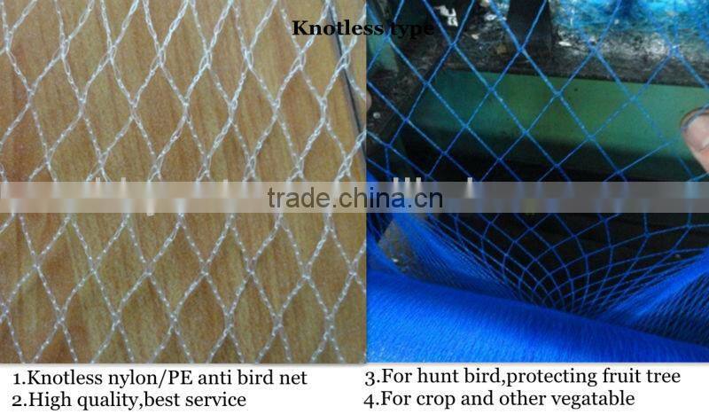 Invisible anti bird net for catch bird
