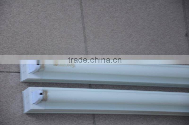 Universal T5 T8 18W 36W Single Double Tube Aluminium Steel Fluorescent Linear Batten Strip Straight Bracket Lamp Light