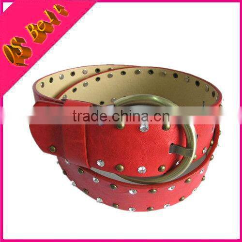 Wholesale Colorful leather belts wedding dress belts thin skinny leather belts