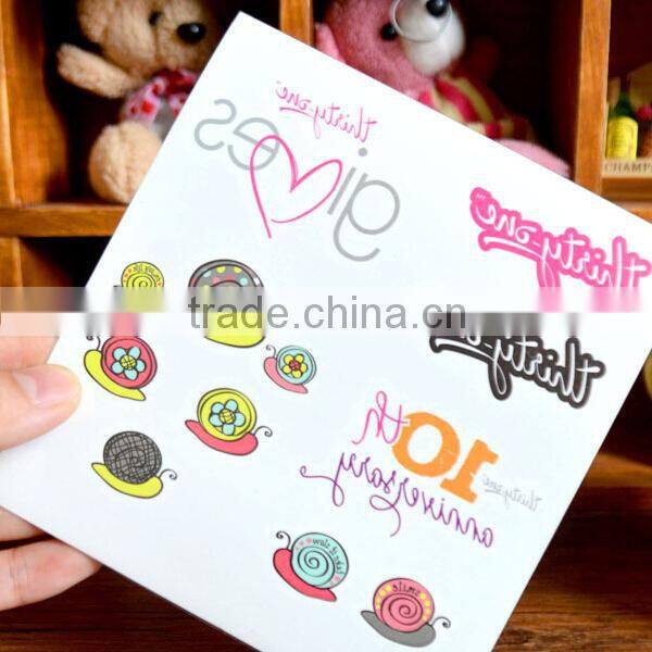 plastic sticker Children gift change sticker uv color changing sticker