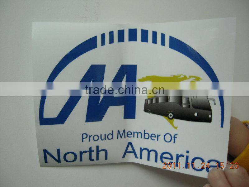 Adhesive Sticker Type and advertising, tear proof, promotion,Waterproof, eco friendly Feature Bumper Stickers