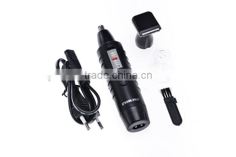 2 in 1 cheap NIKAI manual mini nose and ear hair trimmer