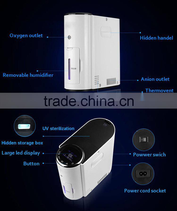 2L 3L 4L 6L 9L/Min 30%-95% Concentration Electric Portable Continuous Flow Oxygen Generator For Sale Direct Factory