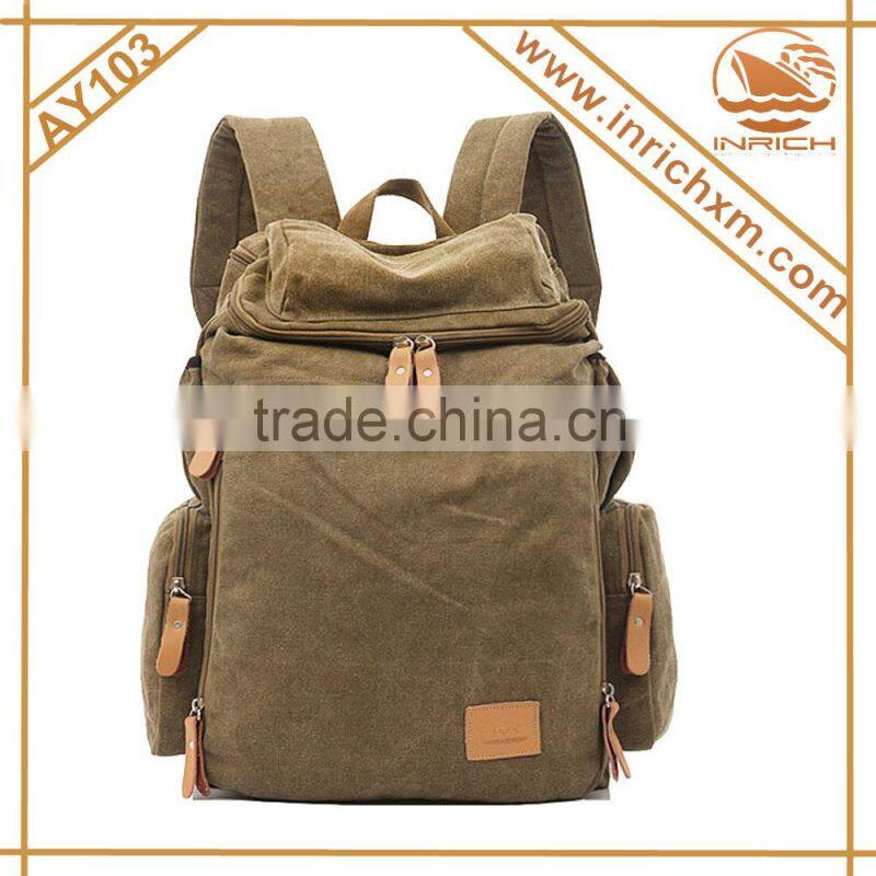 Wholesale Vintage Canvas Hiking Backpack,Rucksack