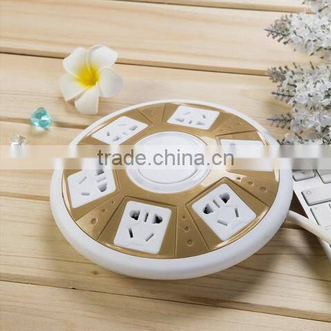 New design UFO Shape Multifunction Smart USB Socket extension cord Smart Power Socket