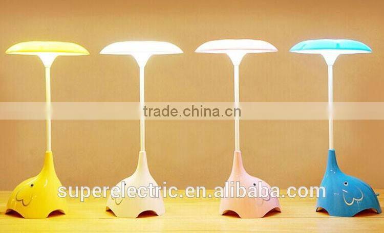 plastic sleep light lovely elephant led light engry save desk lamp bed lamp