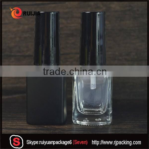 RUIJIA 5ml 7ml 9ml 10ml 11ml 13ml 14ml 17ml empty uv gel nail polish glass bottle holder with caps brush and labels design