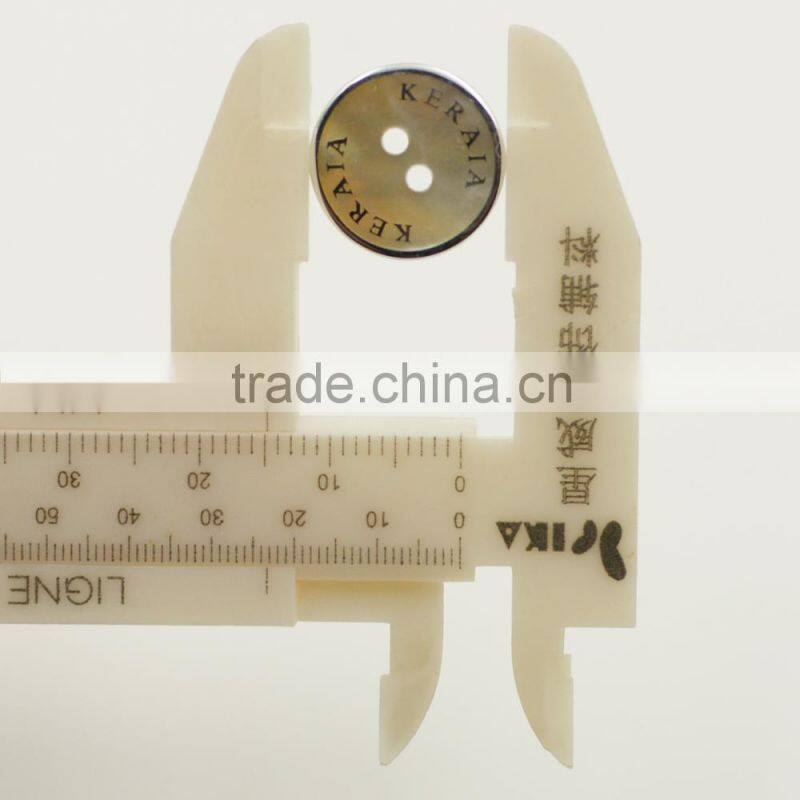 custom logo 2 hole nature material buttons