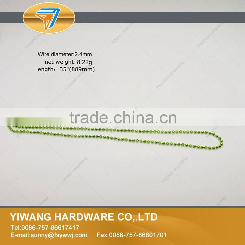 Christmas Decoration Metal Necklace Ball Chain