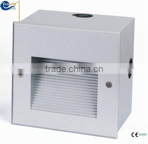 2016 outdoor light china wholesale square recessed led wall light