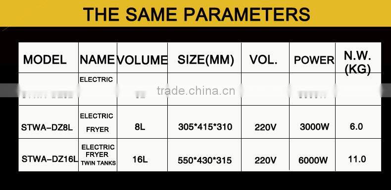 Shentop electric industrial fryer machine desktop chicken fryer use henny penny pressure fryer DZ16L