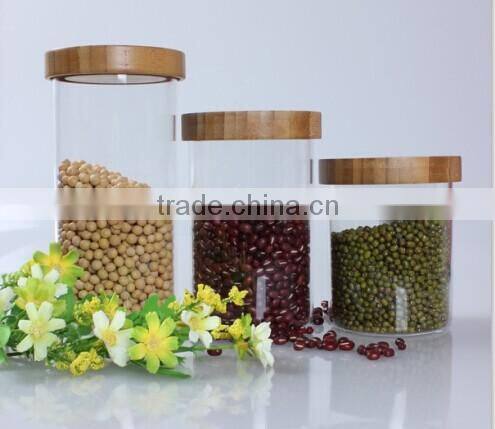 600ml straight transparent glass jar,strorage,container with lid