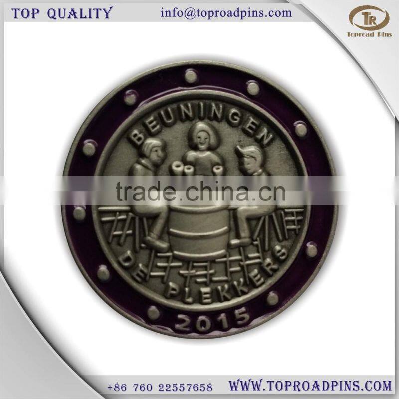 hot sale metal custom lapel pins with butterfly clasp