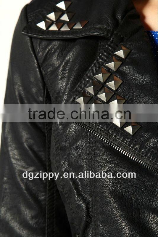 Studwork Biker Latest Lady Leather Jacket