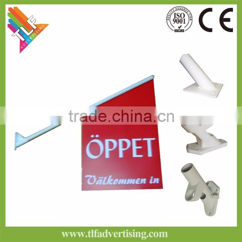 Outdoor waterproof double-sided printing wall flag pole bracket