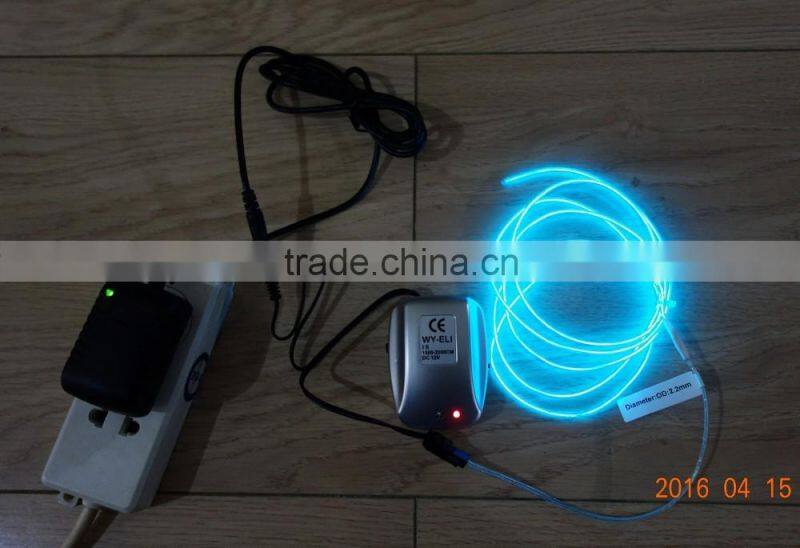 AC110V-240V Sound control INVERTER"Polar light 3"OD:2.6mm White EL WIRE
