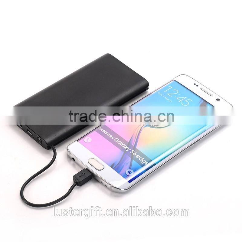 2016 New Metal Ultrathin Power Bank Wallet Sized Credit Card Portable External Battery Pack