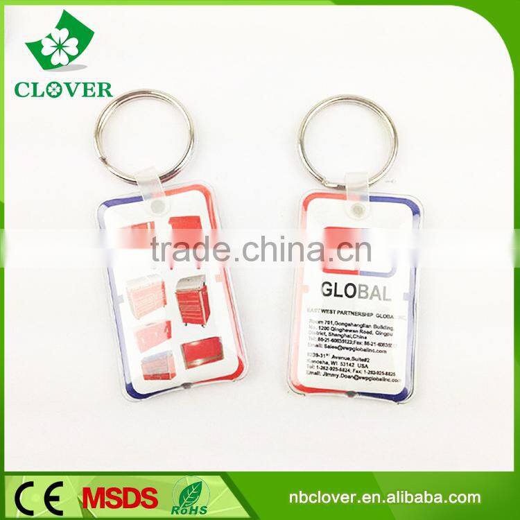 Logo printing accepted 1 LED plastic led keychain flashlight wholesale