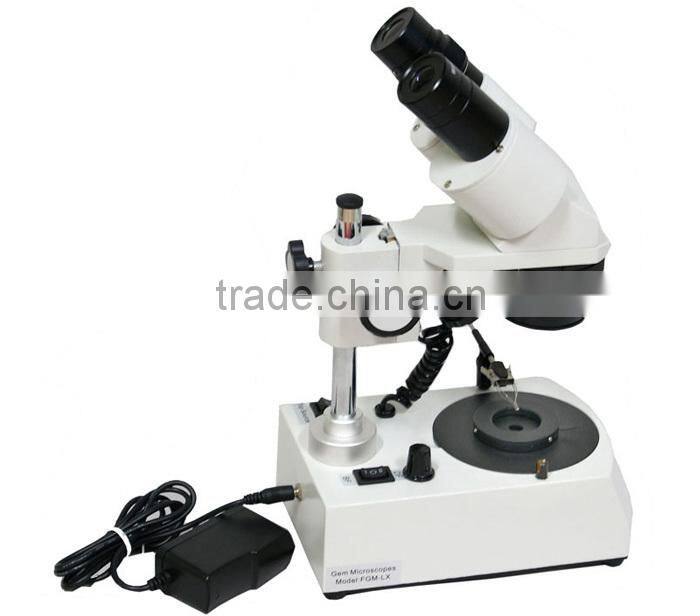 Straight Arm Binocular 40X Gem Microscope